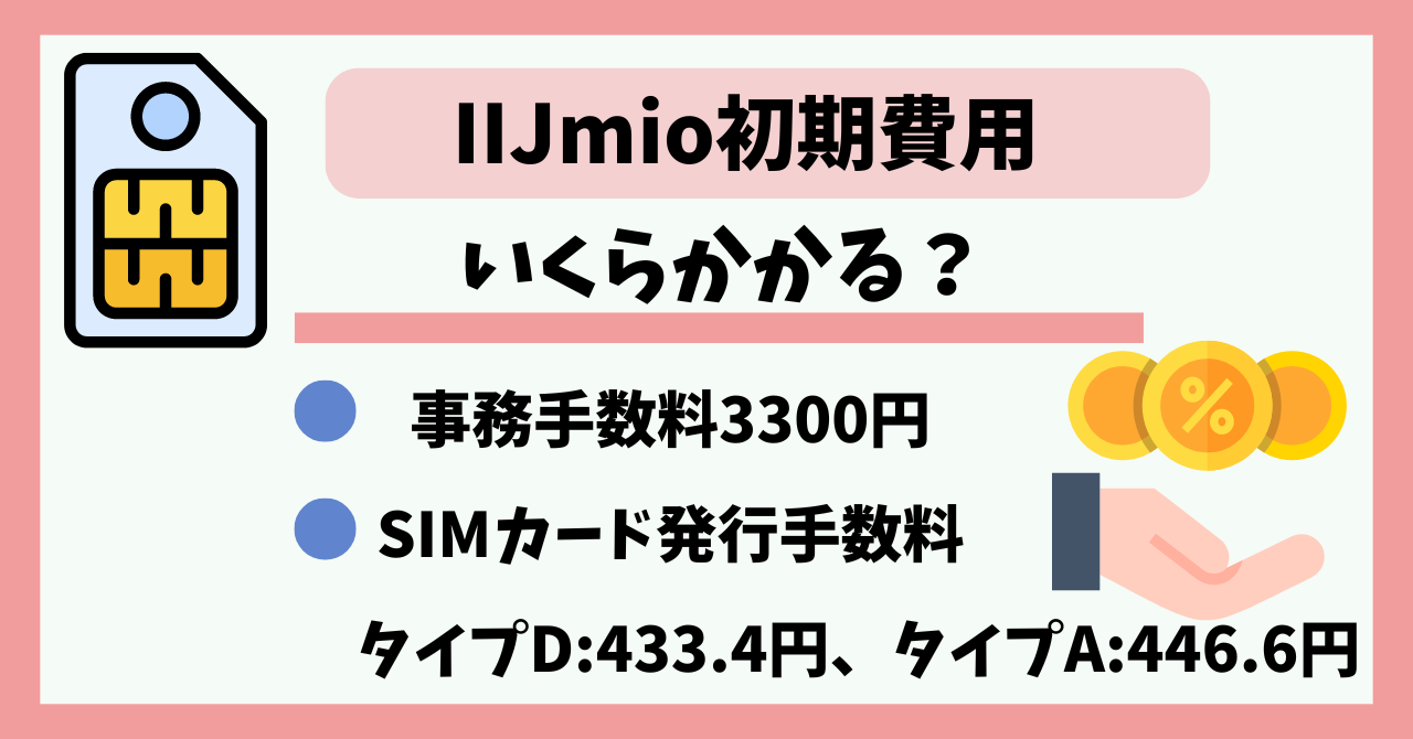 IIJmio初期費用
