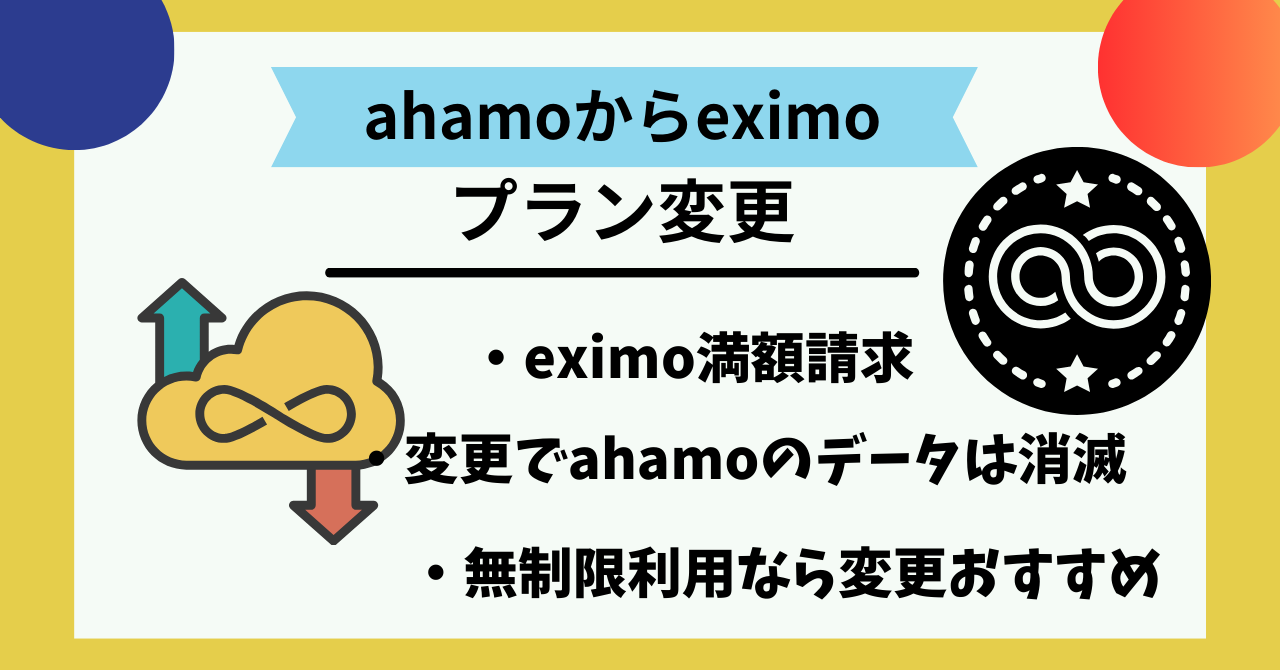 ahamoからeximo変更で料金は日割り計算？