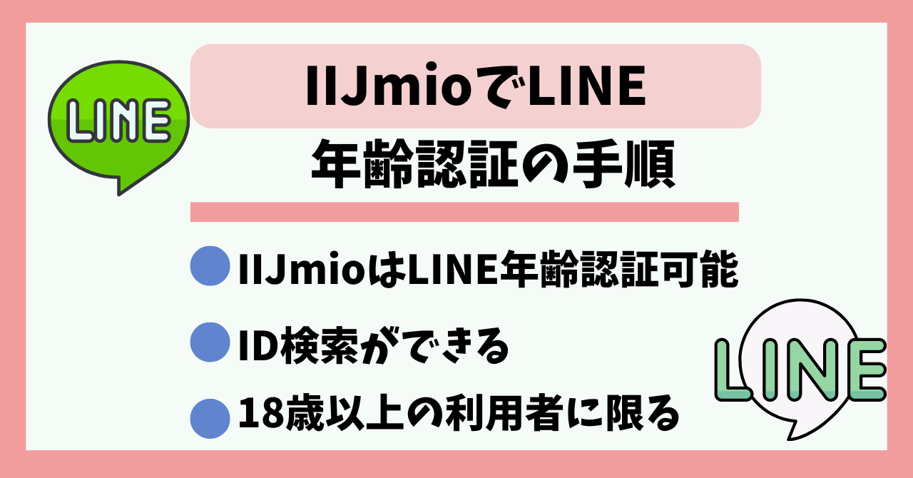IIJmioLINE年齢認証
