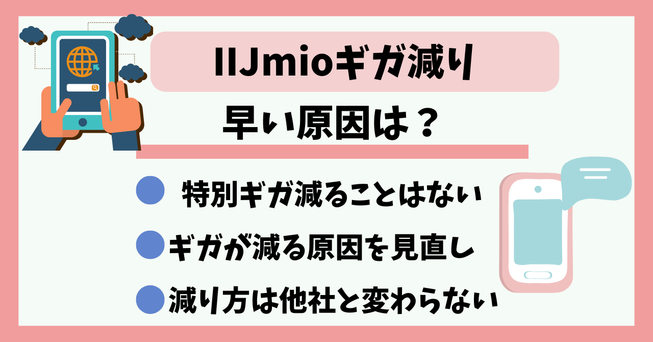 IIJmioギガ減り早い