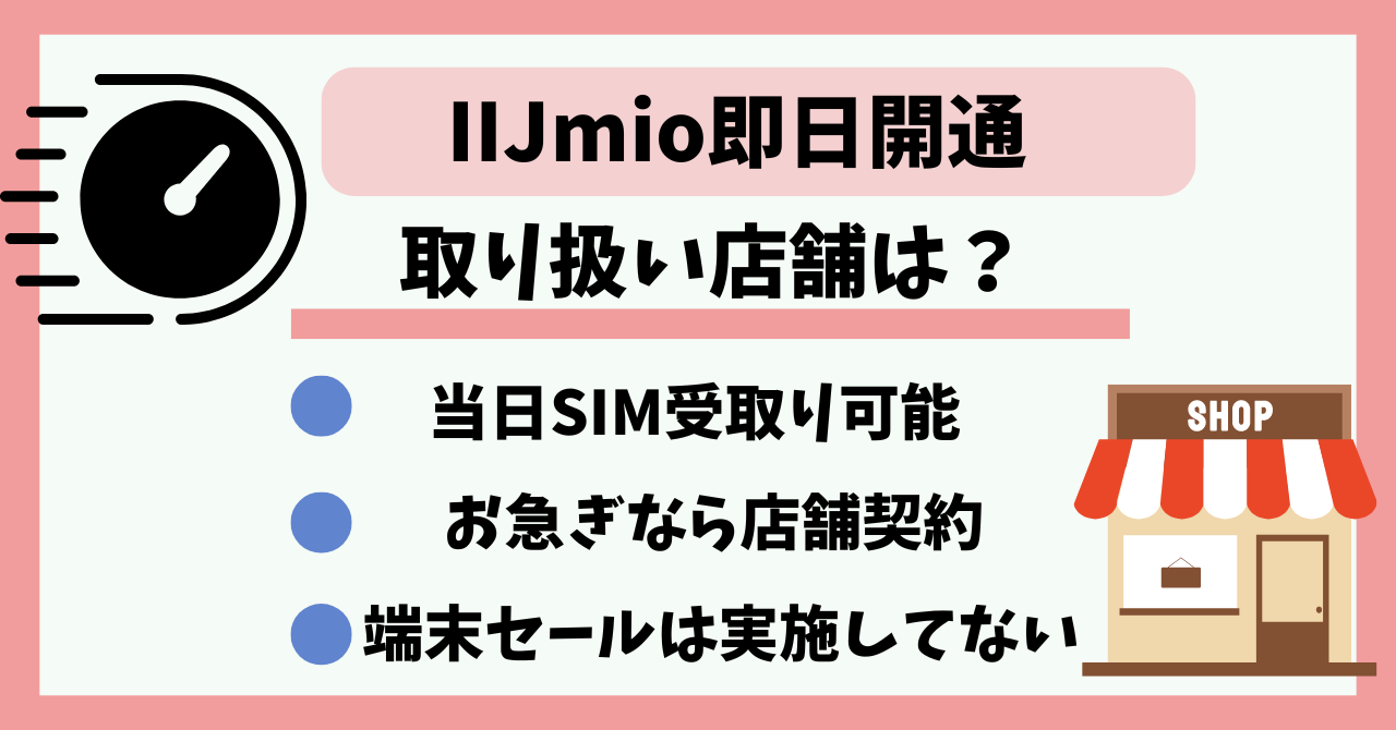 IIJmio即日開通