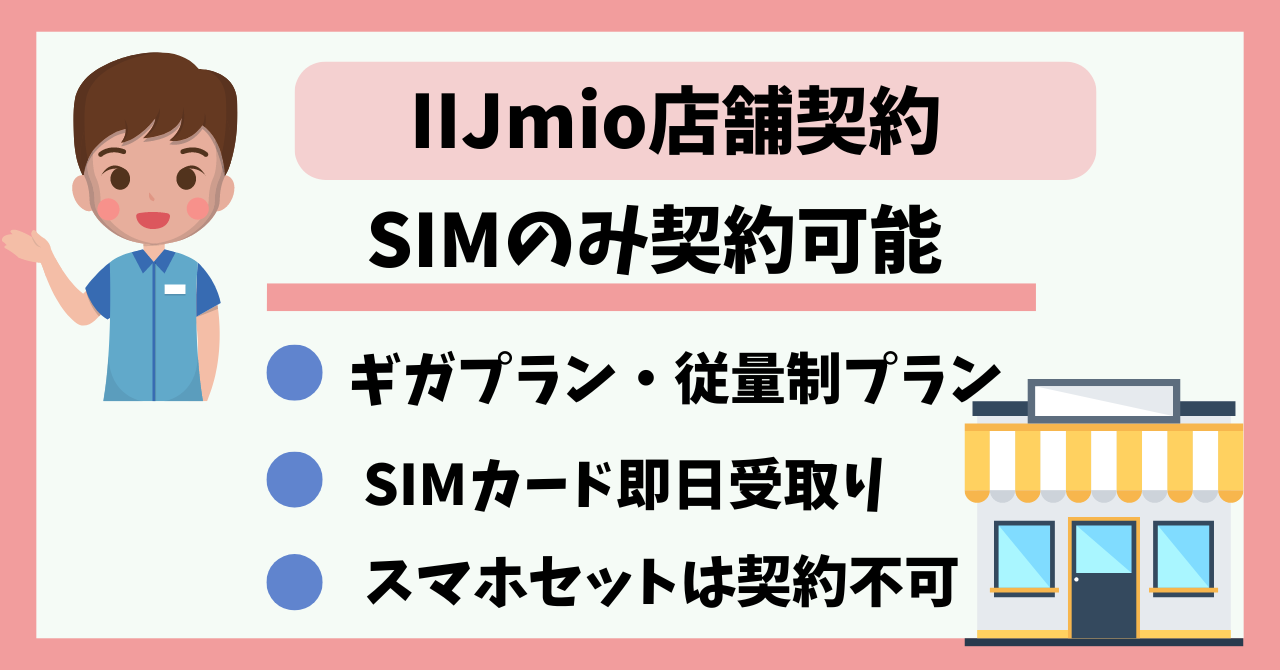 IIJmio店舗契約
