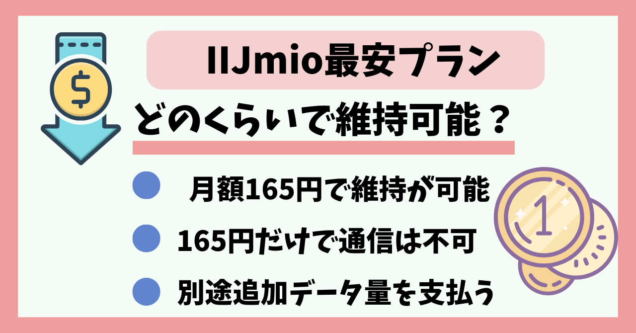 IIJmio最安プラン