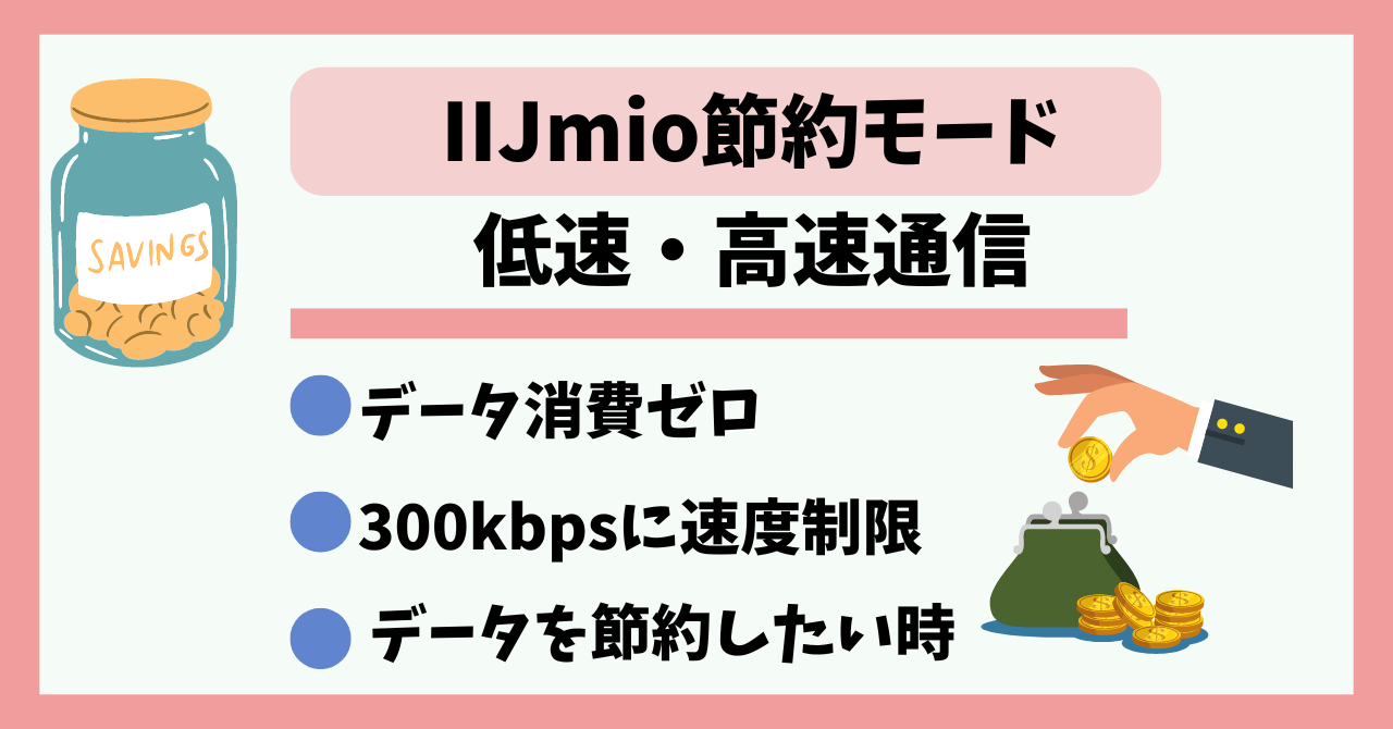 IIJmio節約モード