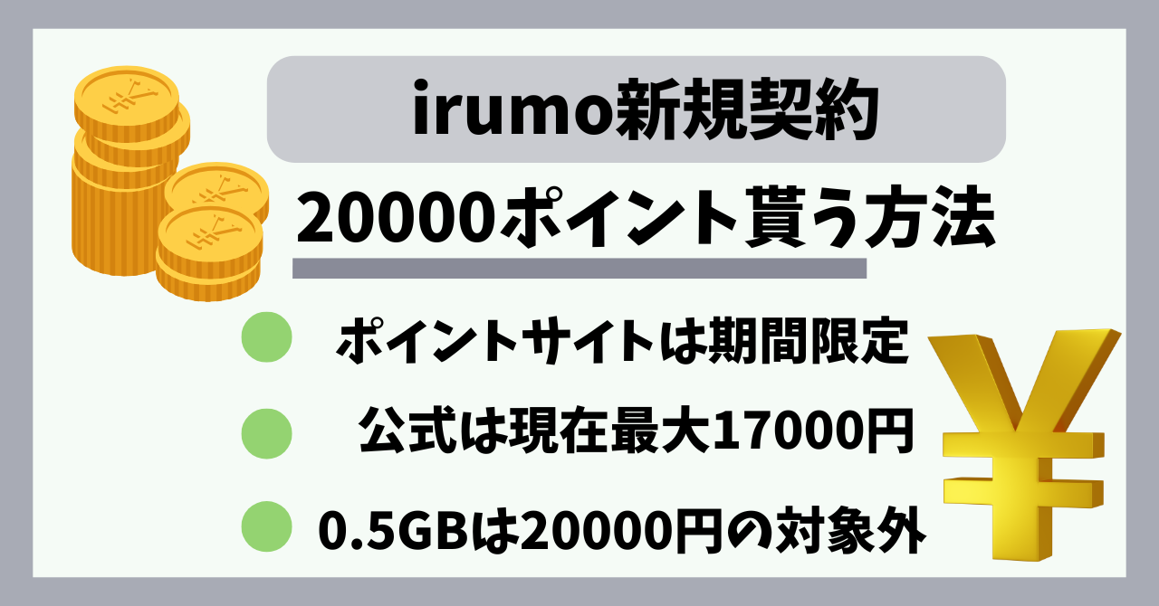 irumo20000ポイント