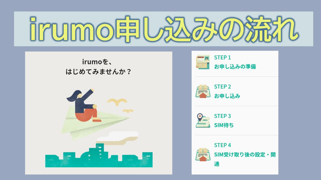 irumo申し込み流れ|新規契約・他社から乗り換えで必要なもの