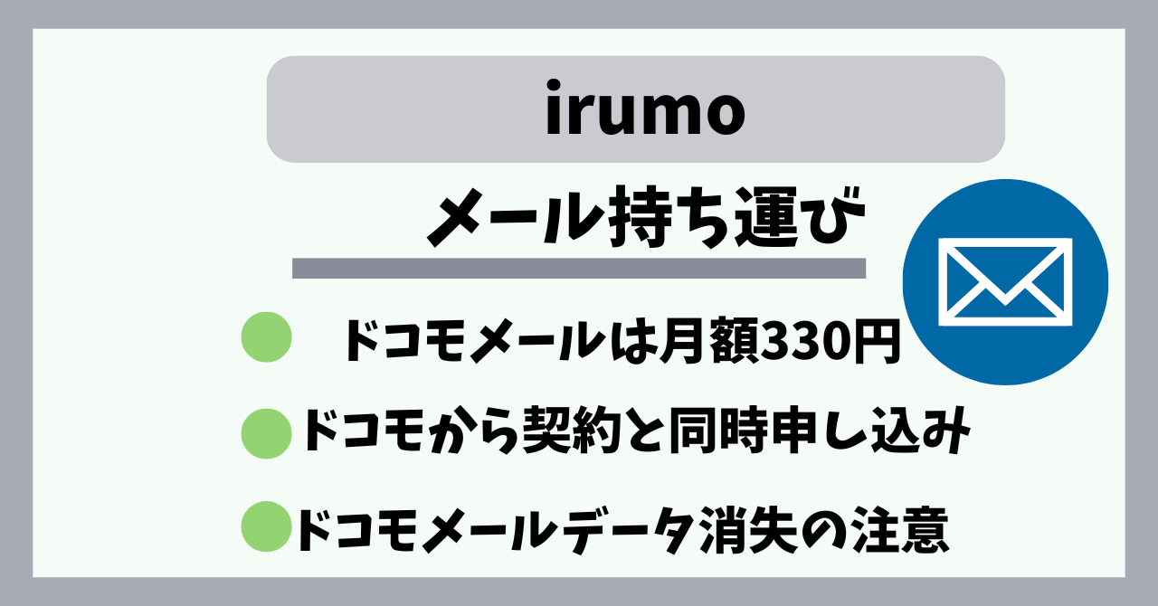 irumoメール持ち運び