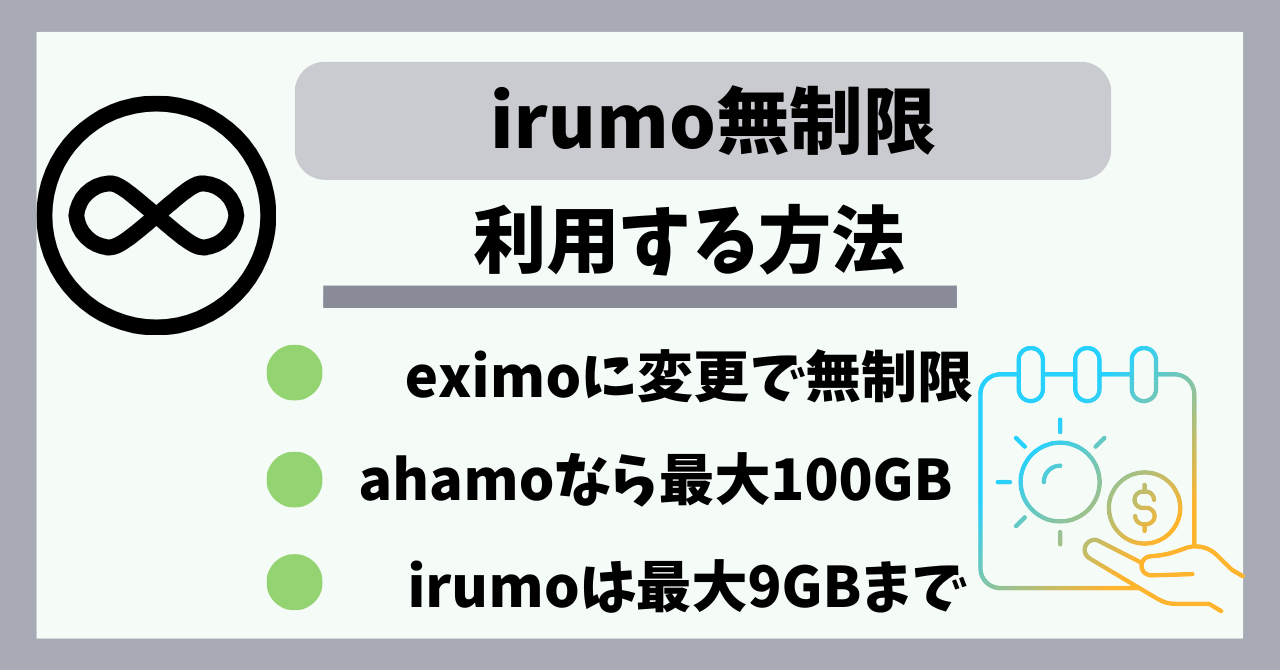 irumo無制限プランに変更する手順!