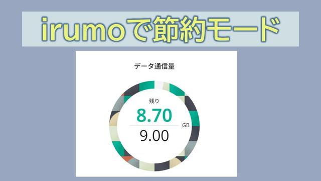 irumo節約モード代替え案でデータを守るには?